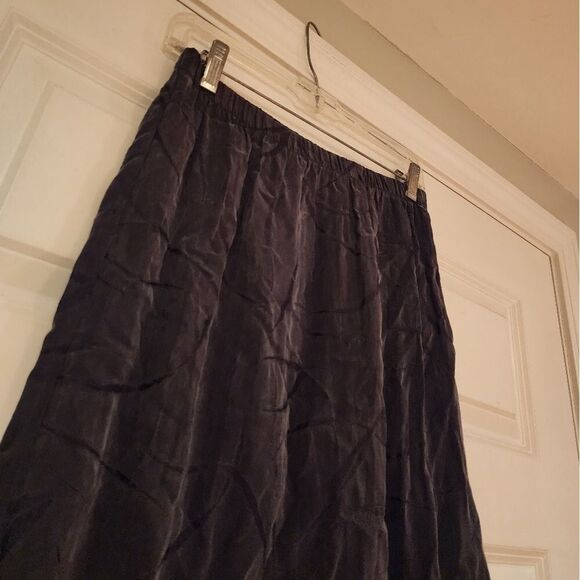 Vintage gray stretchy lightweight midi skirt S - Picture 2 of 4